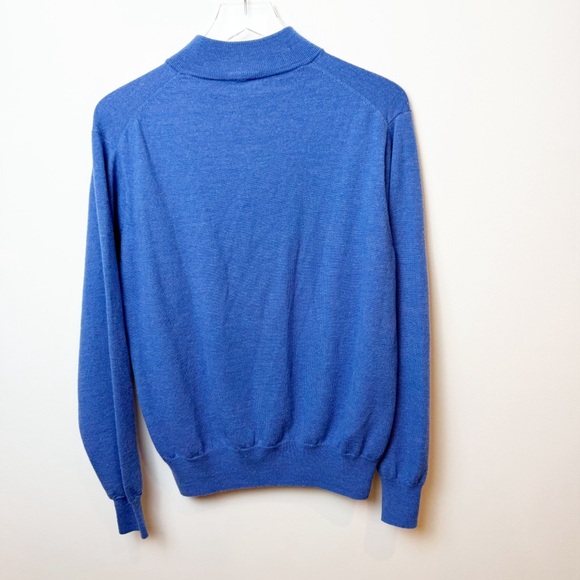 Peter Millar | Men's Extrafine Italian Merino Wool Quarter Zip Pullover Sweater - Picture 5 of 10